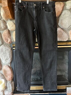 AE Outfitters Men's Black Airflex+ Slim Jeans, Size 33W x 32L